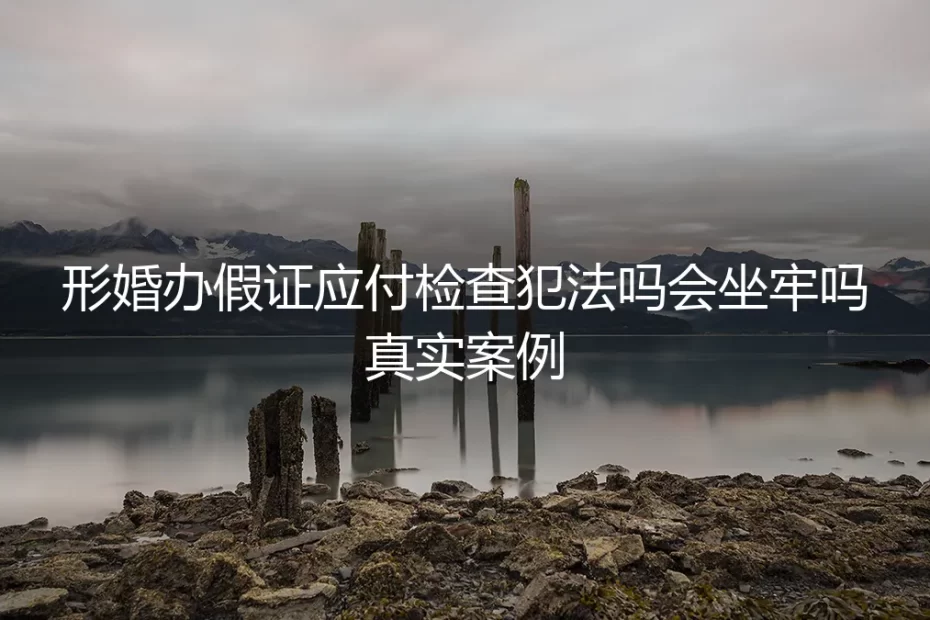 形婚办假证应付检查：法律红线与真实风险剖析