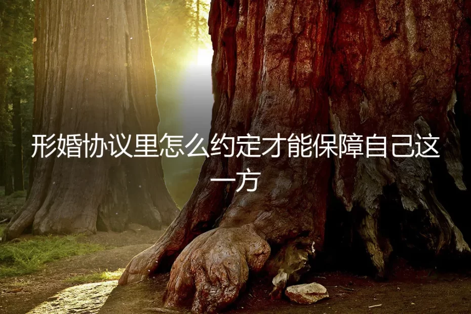 形婚协议保姆级实操指南：如何通过严密条款保障自身权益