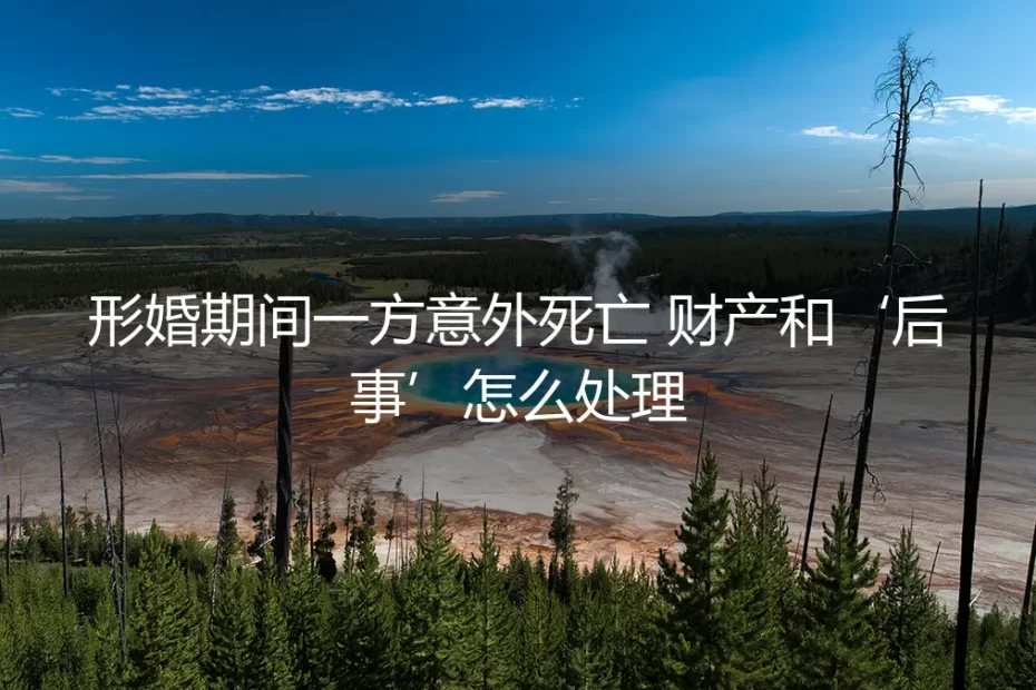 形婚期间一方意外死亡:财产与“后事”的残酷现实与法律困局