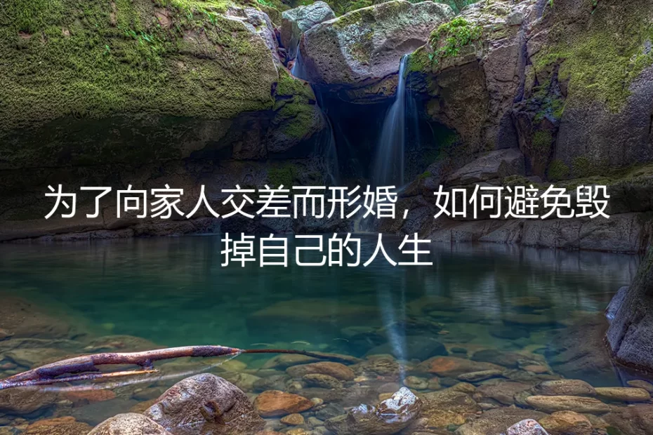 为了向家人交差而形婚，如何避免毁掉自己的人生：保姆级实操避坑指南