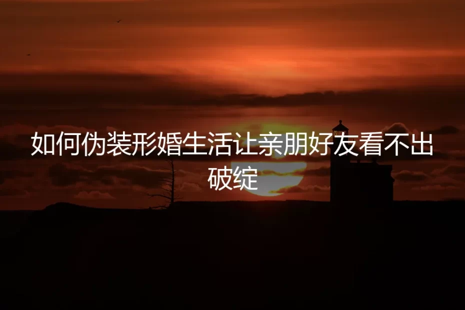 形婚生活伪装实操指南：如何让亲朋好友看不出破绽的保姆级避坑手册