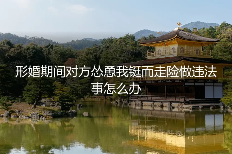 形婚期间对方怂恿我铤而走险做违法事,如何破局与自保?