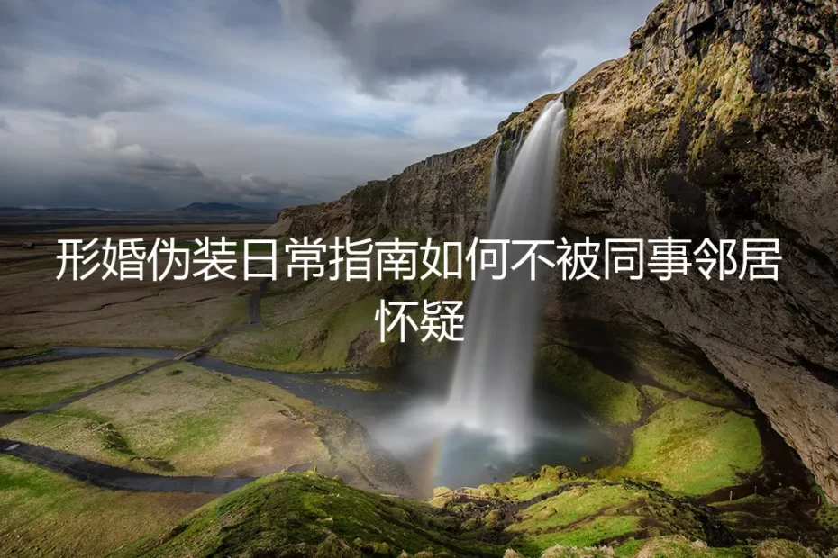 形婚伪装日常指南:如何不被同事邻居怀疑的保姆级实操避坑