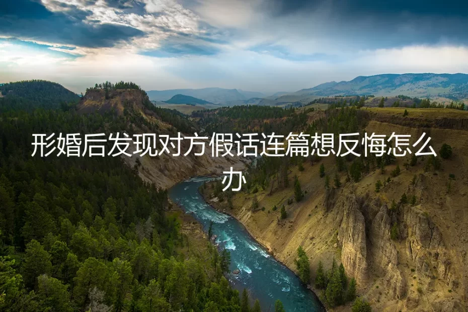 形婚遇假：当协议伴侣谎言缠身，如何安全止损与反悔？