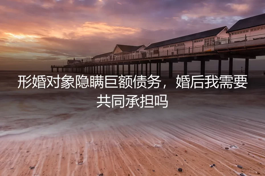 形婚对象隐瞒巨额债务,法律风险与自救指南