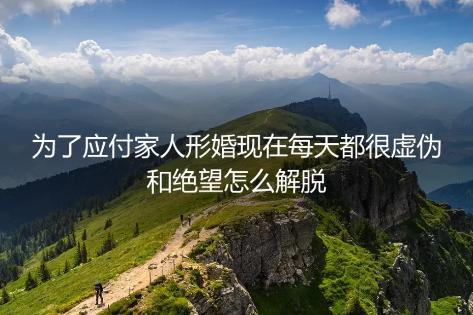 形婚困局：当“应付家人”变成每日的虚伪与绝望，如何破局？