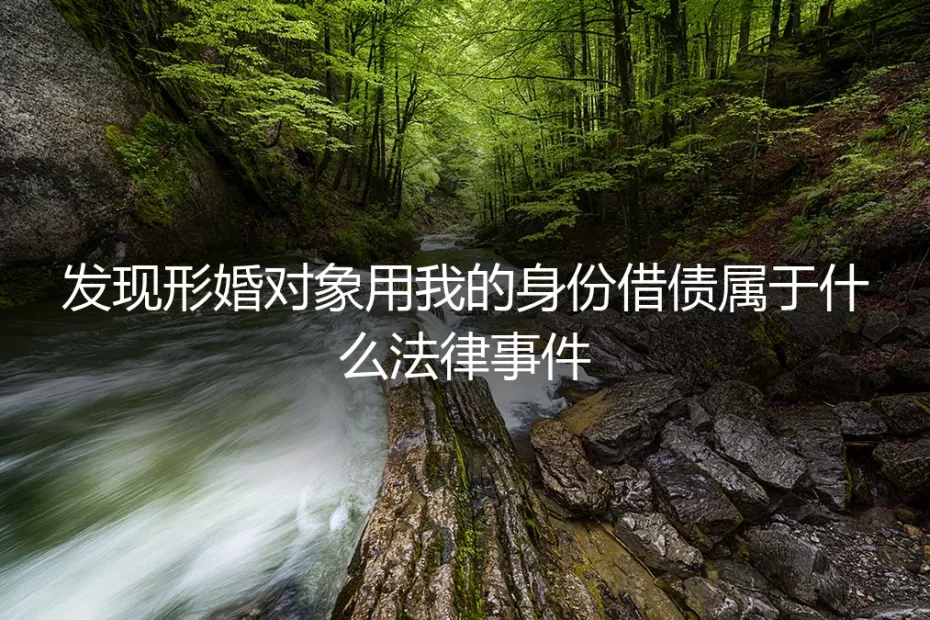 形婚对象冒名借贷:是个人纠纷还是法律事件?深度剖析风险与应对