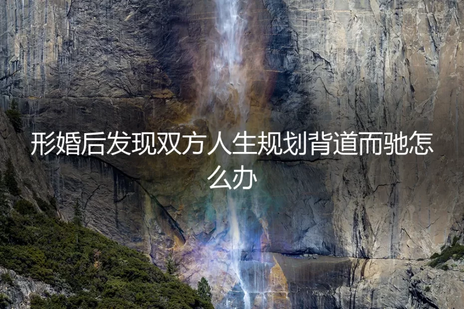 形婚后人生规划南辕北辙:风险前置与理性应对指南