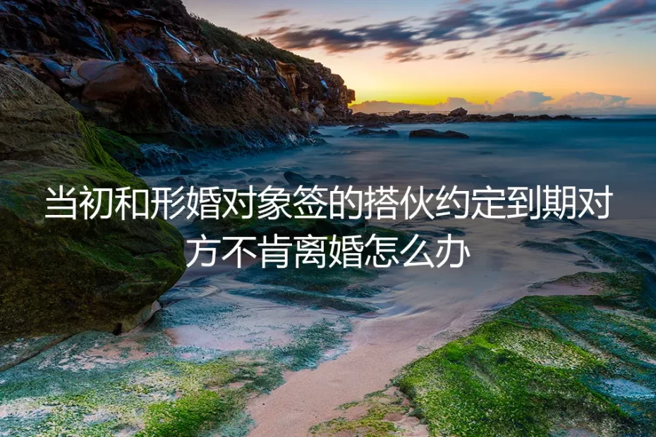 形婚搭伙约定到期对方不肯离婚?核心问题深度答疑