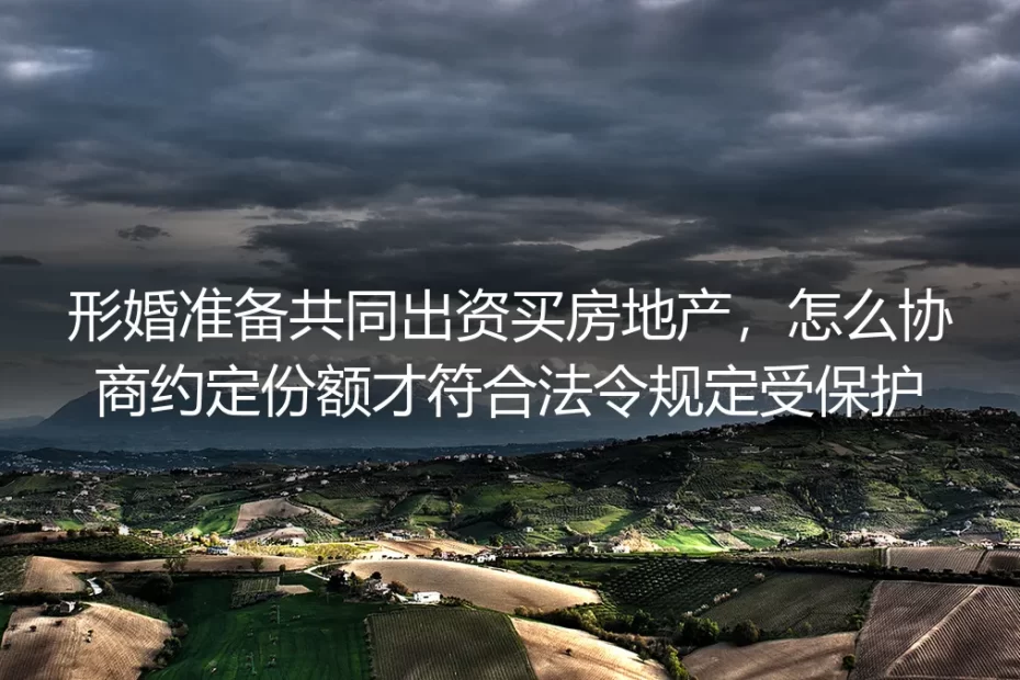 形婚共同出资买房FAQ：房产份额怎么约定才合法受保护