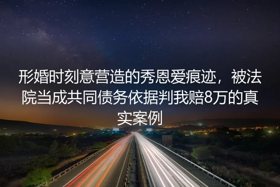 形婚秀恩爱留痕被判赔8万:那些演出来的亲密,全是法律上的实锤