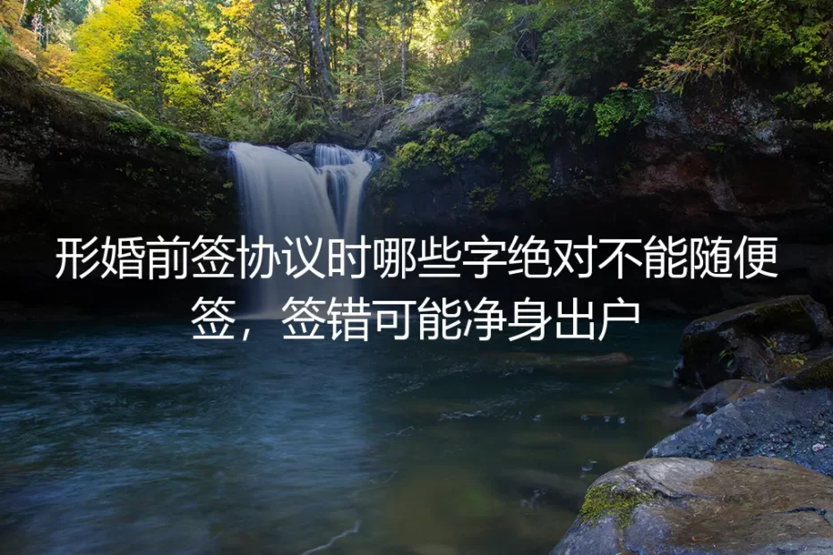形婚协议签字实操避坑指南:哪些字绝对不能随便签,签错可能净身出户