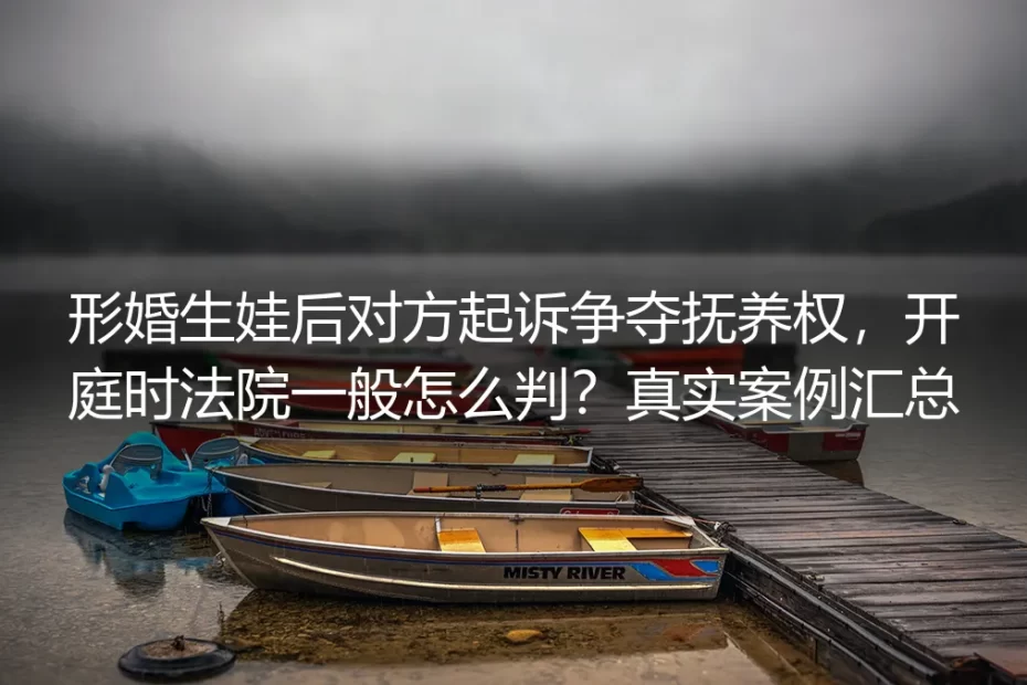 形婚生娃后对方起诉争夺抚养权，法院怎么判？3起真实判例拆解