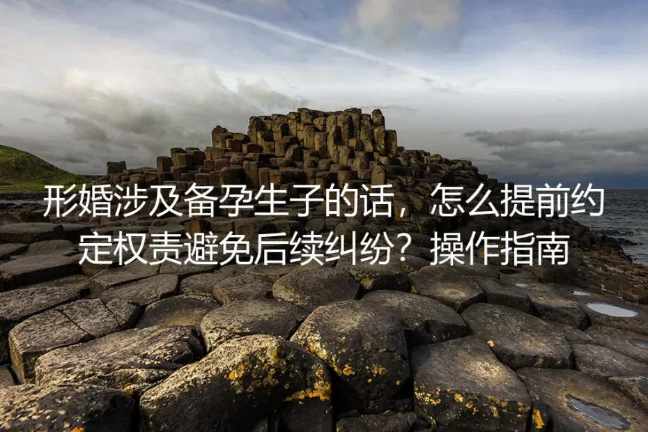 形婚备孕生子怎么提前约定权责?保姆级实操避坑指南