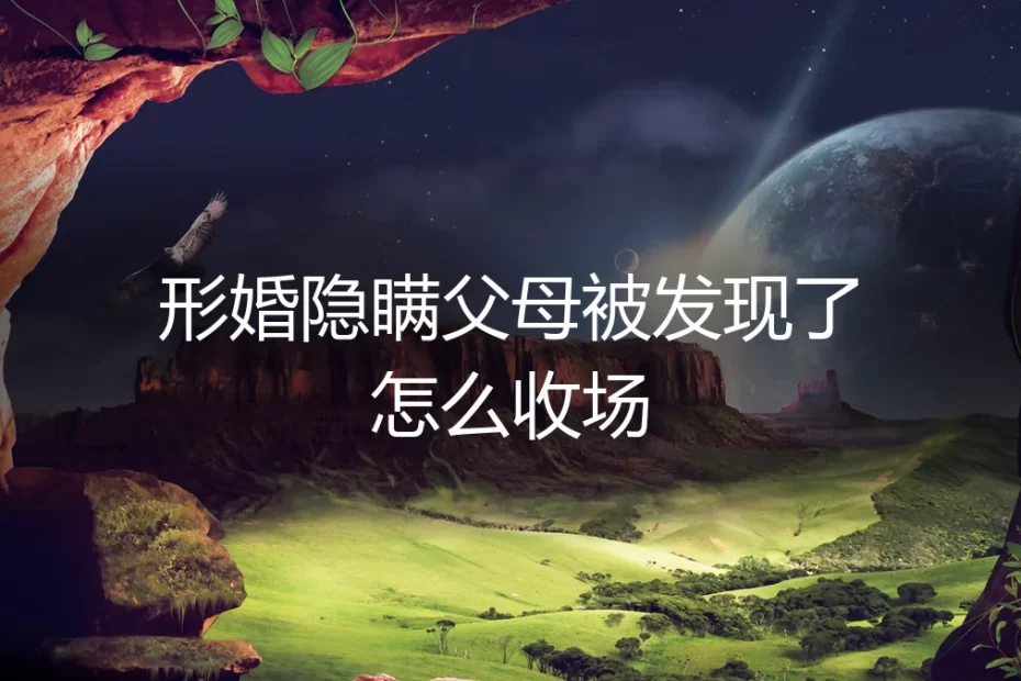 形婚隐瞒父母被发现后，我用一纸协议换回了余生自由
