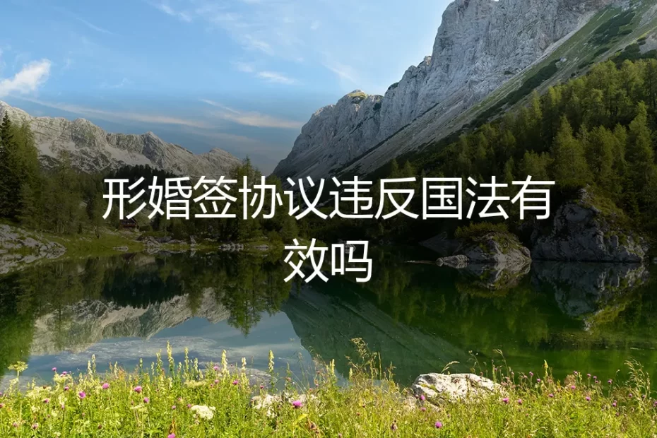 形婚签协议违反国法有效吗?深度解析法律风险与契约边界