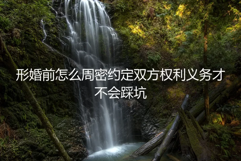 形婚前如何周密约定双方权利义务？这份保姆级实操避坑指南请收好