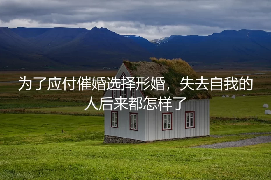 为了应付催婚选择形婚的人，后来都怎样了：一场自我消音的漫长战役