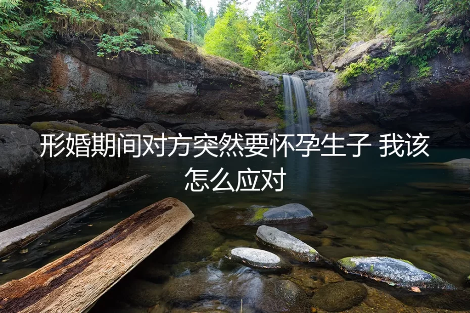 形婚期间对方突然要怀孕生子,我该怎么应对?