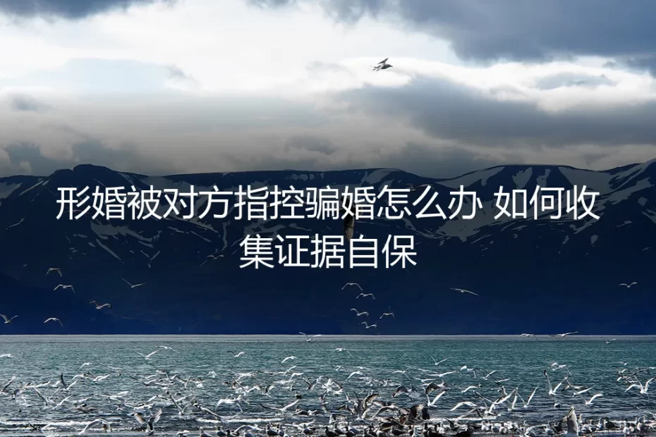 形婚被对方指控骗婚怎么办：从一桩真实纠纷看证据自保的完整路径
